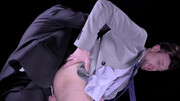 Sexy men share intimate blowjob and anal kinks whilst posing in suits