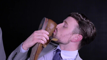 Sexy men share intimate blowjob and anal kinks whilst posing in suits