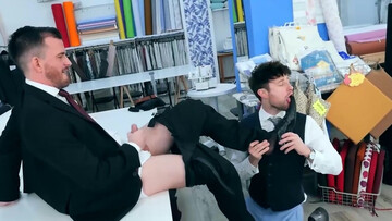 Tailor ends up servicing his client orally as well