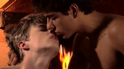 Teen twink fuck with romantic undertones by the fire