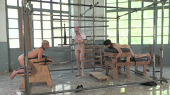 Submissive boys let their master play in the dirtiest manners before he fucks them