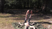 Outdoor zapping session from a twink in skinny jeans