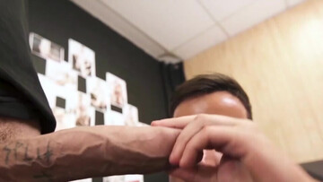 Tattoo dom is going to fuck Alex Neveo's sensitive ass