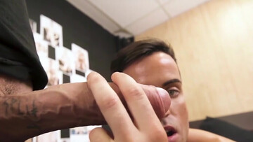 Tattoo dom is going to fuck Alex Neveo's sensitive ass