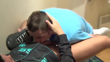 Greg Century and Illy Rya - sucking and sniffing sneakers