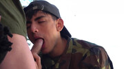 Recruits share intimate moments getting laid and swallowing jizz