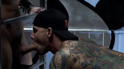 Muscular studs combine smooth rimjob with premium ass sex