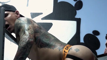 Muscular studs combine smooth rimjob with premium ass sex