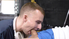 Gym fuck with horny pornstars Ryan Jacobs and Leo Louis