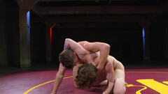 Sexy men play naughty games in the ring during their wrestling fetish