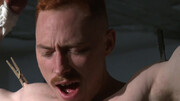 Roped male is ready to endure his sexual punishment in a rough maledom
