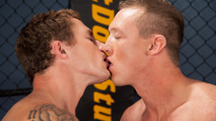 Horny fighters stop their match to complete their anal fantasies