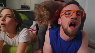 Sexy slut pumps hefty bi-sexual cocks in her tiny holes the hard way