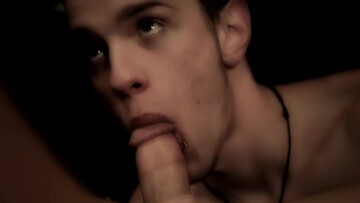 Slutty twink duo enjoying, one has a desperate mouth