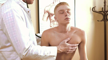 Twink teases his doctor before getting ass-fucked