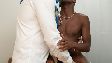 Ebony boy gets fitted with white dick down the ass in restless kinks