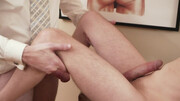 Old male enjoys young patient in his office who is willing to fuck in the ass