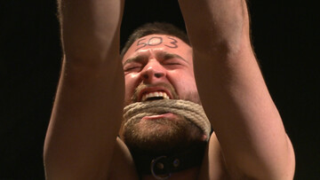 Appealing men pose naked together in highly intense maledom fetishes