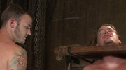 Obedient gay male lets the horny master play rough with his cock