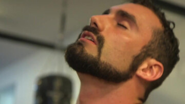 Strong anal perversions in his hairy ass after a rough oral fetish