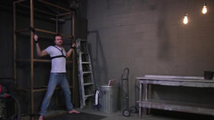 Straight dude enjoys a sucking and milking session