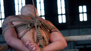 Erotic bondage anal perversions cause bald dude insane pleasure