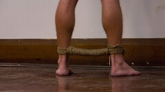 Spanked male keeps asking for cock in the ass during classroom BDSM fetish