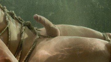 Underwater anal fetishes grant this submissive man plenty of pleasure