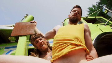 Fireman Bo Sinn fucking this dude's tight ass outdoors