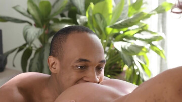 Black lover grants blonde boyfriend endless BBC for his desires