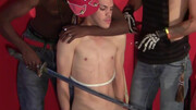 Twink takes electro punishment like a good little slut
