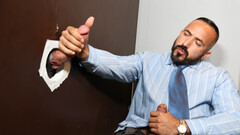 Gloryhole fuck feels chaotic, messy, and anally perfect