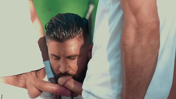 Hot bears provide steamy blowjob and anal scenes in a loud threesome