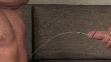 Masked men share naked cock in loud threesome until the sperm floods the guy