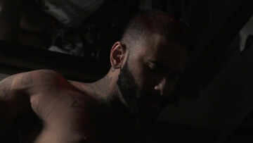 Chained male granted huge cock in every hole until he falls exhausted