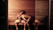 Muscular men share the sauna as their playground for ruthless sex
