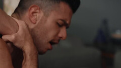 Muscular blokes share hot foreplay ahead of getting laid on camera