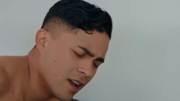 Erotic interracial ass licking and sex make the hot bloke come first