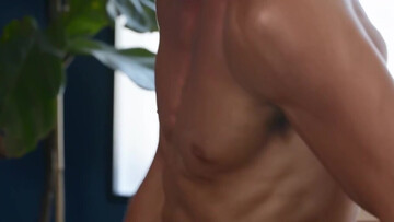 Energized black male gets drilled the hard way by a white man with huge cock