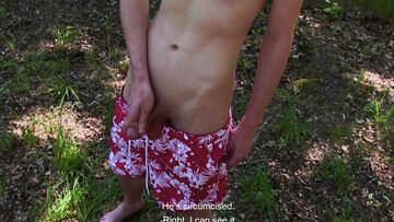 Strong cock for cash in outdoor POV gay fantasies