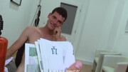 Erotic missionary and nude blowjob for a twink that's eager to swallow