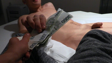 Czech lover fucks for cash in loud POV and lets the lover tear his ass