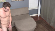 Jaxon the solo hottie strokes his white dick on his own