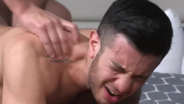 Appealing men make out with one another in steamy couch perversions