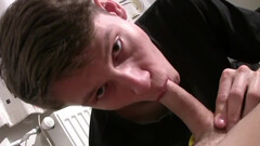 Cock sucking boyfriend enjoys fingers down the ass in perfect homemade XXX