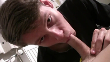 Cock sucking boyfriend enjoys fingers down the ass in perfect homemade XXX