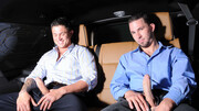Steamy blokes share the backseat for nothing but anal perversions on camera