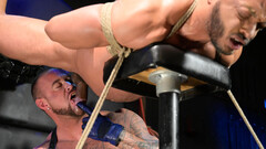 Master destroys male slave's ass after serious bondage games