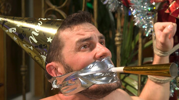 Clamped male gets anal ruined by horny master in home fetishes