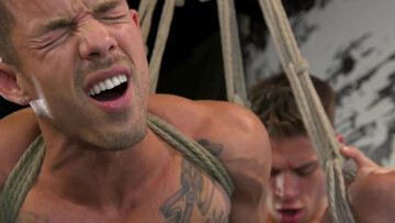 S&M domination with a nervous and eager bondage slave